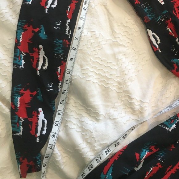 W118 Walter Baker Maxi Dress SMALL Black Red Teal - Picture 8 of 9